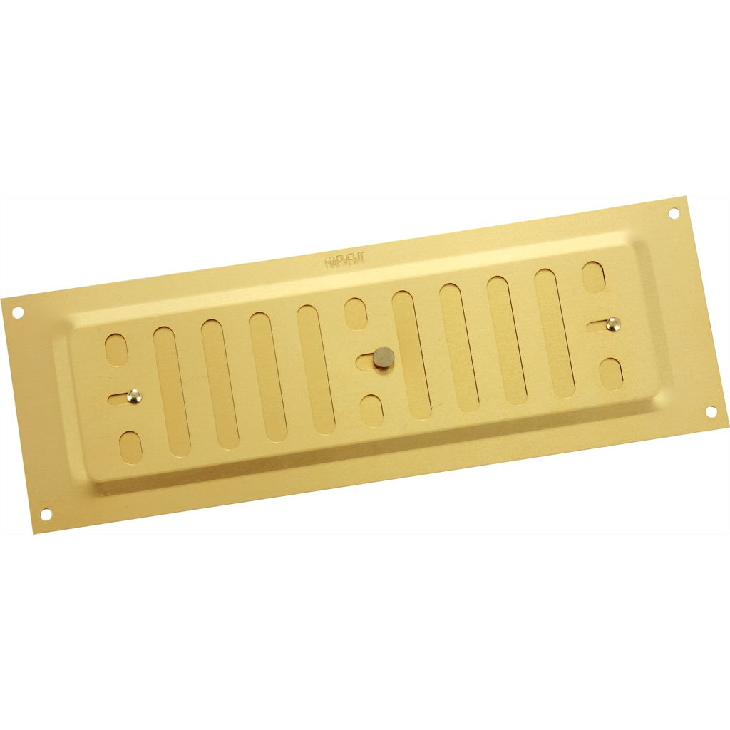 MAP Hardware 943-33 Adjustable Vent Gold Anodised - 9in x 3in - Premium Vents from Select Hardware - Just $6.60! Shop now at W Hurst & Son (IW) Ltd