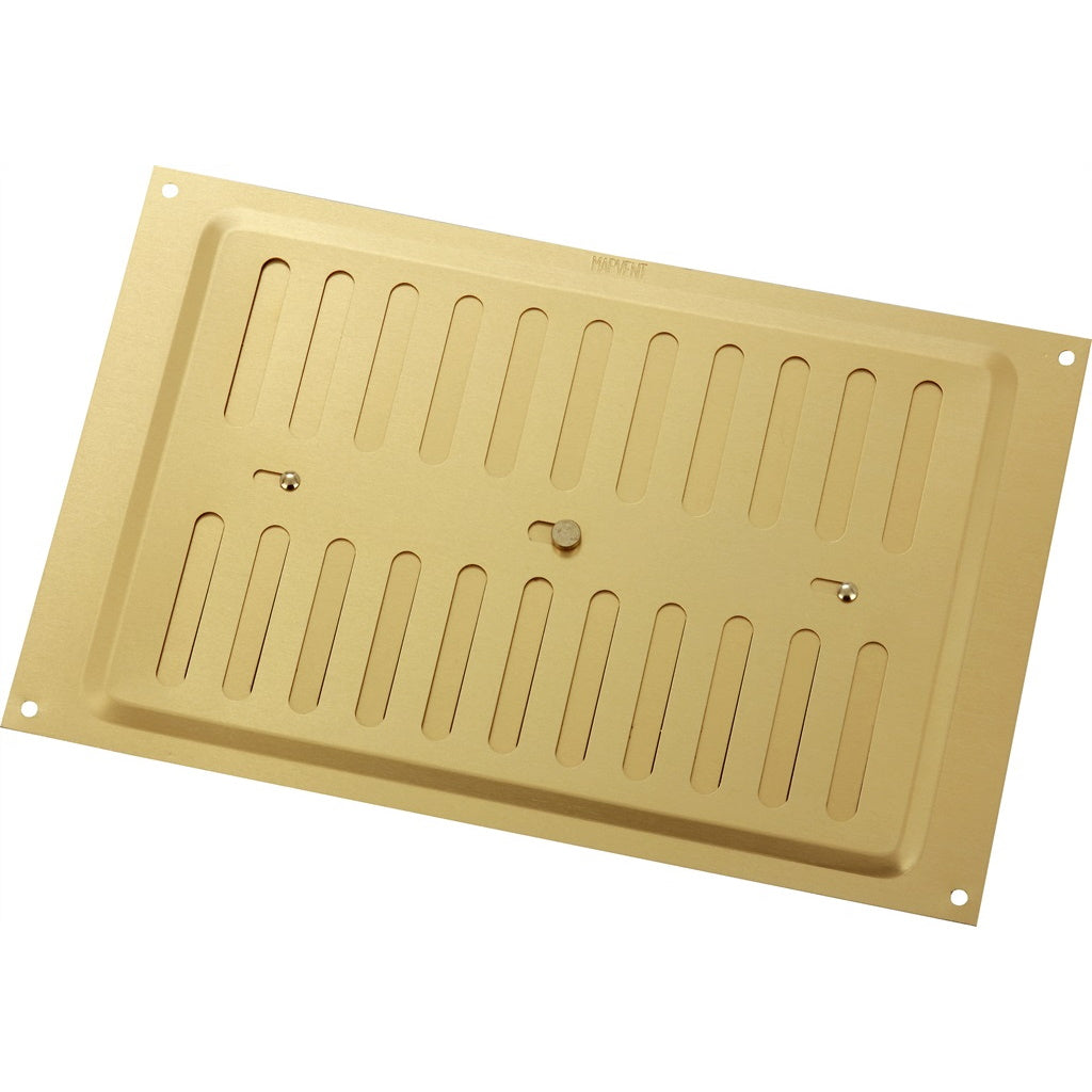 MAP Hardware 946-33 Adjustable Vent Gold Anodised - 9in x 6in - Premium Vents from Select Hardware - Just $8.40! Shop now at W Hurst & Son (IW) Ltd