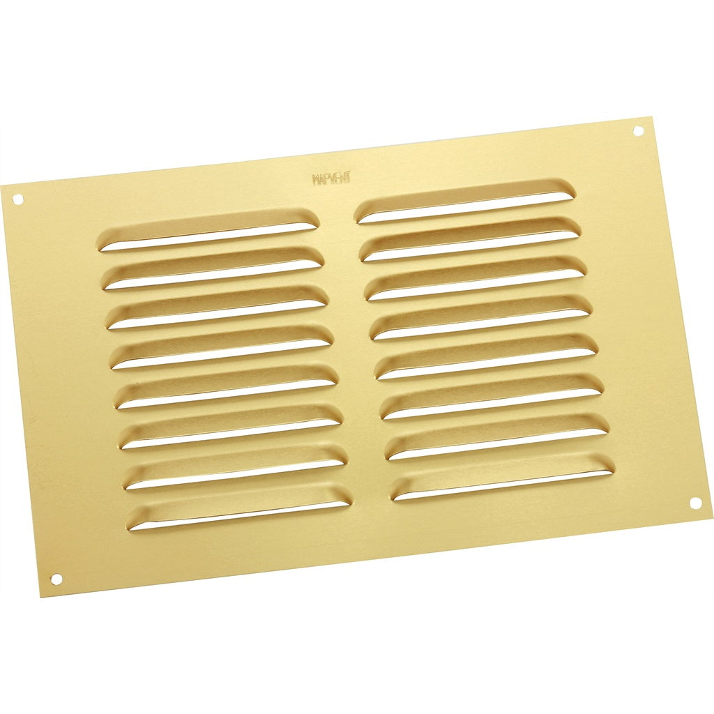 MAP Hardware 96633 Louvre Vent Gold Anodised - 9in x 6in Vents Select Hardware Brand_Select Hardware Collections_Security / General Ironmongery Feb22 Google Product Ironmongery MAP Hardware Mark.Williams Product Type_Vents Security & General Ironmongery Select Hardware Tools Vents