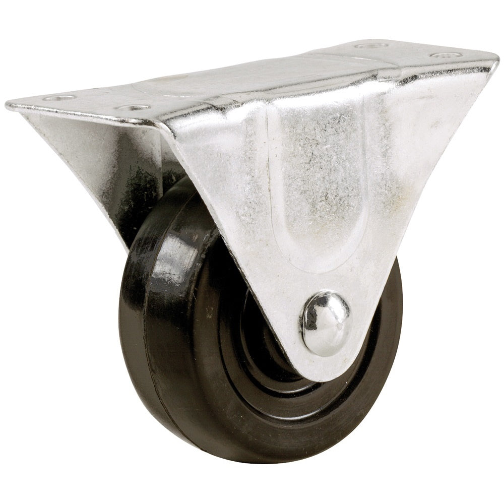 Select 9482 Castor Fixed Plate Black Rubber 65mm - Premium Castors from Select Hardware - Just $8.40! Shop now at W Hurst & Son (IW) Ltd