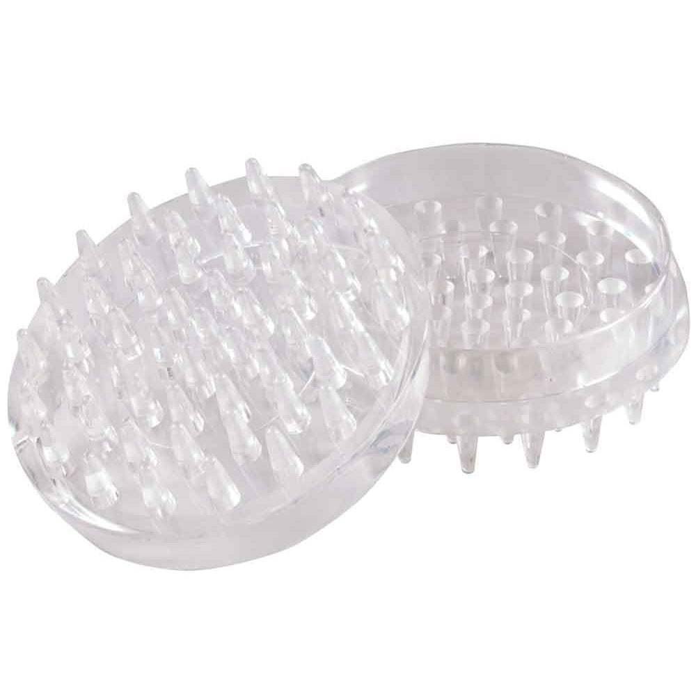Basics by Select 09082 Castor Cups Round Spiked 48mm Pkt4 - Clear - Premium Castors from Select Hardware - Just $2.80! Shop now at W Hurst & Son (IW) Ltd