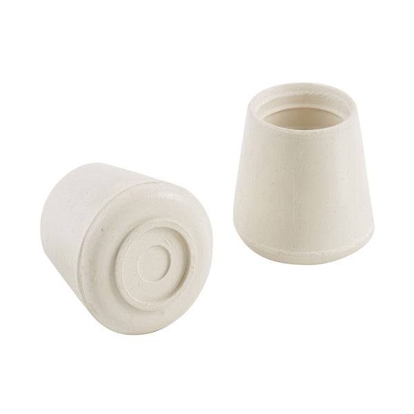Basics by Select 32014 Rubber Leg Tips White Pkt4 - 28mm - Premium Castors from Select Hardware - Just $3.80! Shop now at W Hurst & Son (IW) Ltd