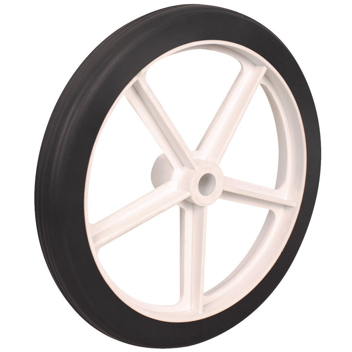 Select 9608 Spoked Wheel Solid Rubber on White Plastic Hub 150mm - Premium Wheels from Select Hardware - Just $4.75! Shop now at W Hurst & Son (IW) Ltd