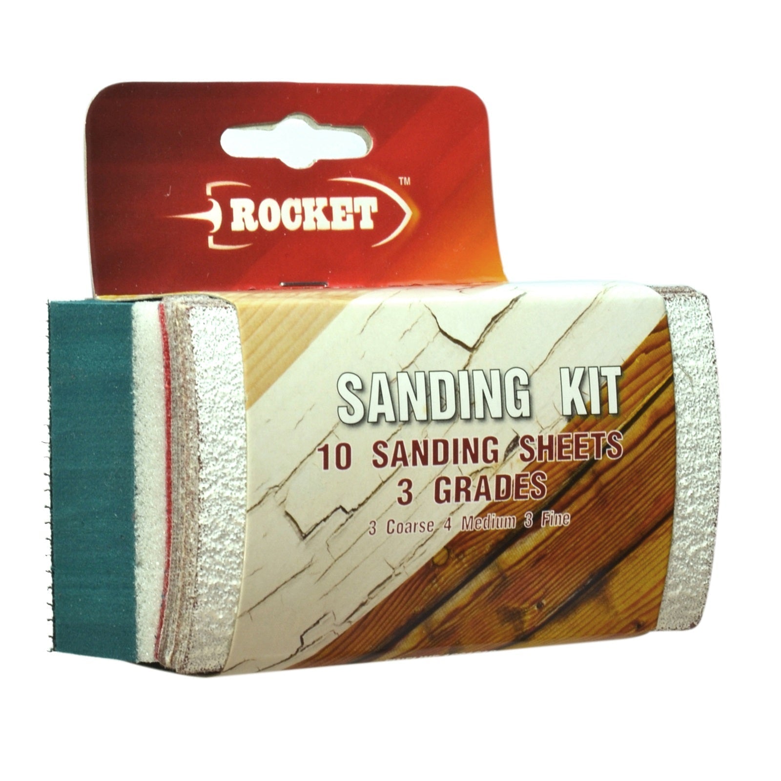Rocket 1661616 Sanding Kit - Block/Sponge with 10 Sanding Sheets - Premium Sanding from Select Hardware - Just $4.5! Shop now at W Hurst & Son (IW) Ltd