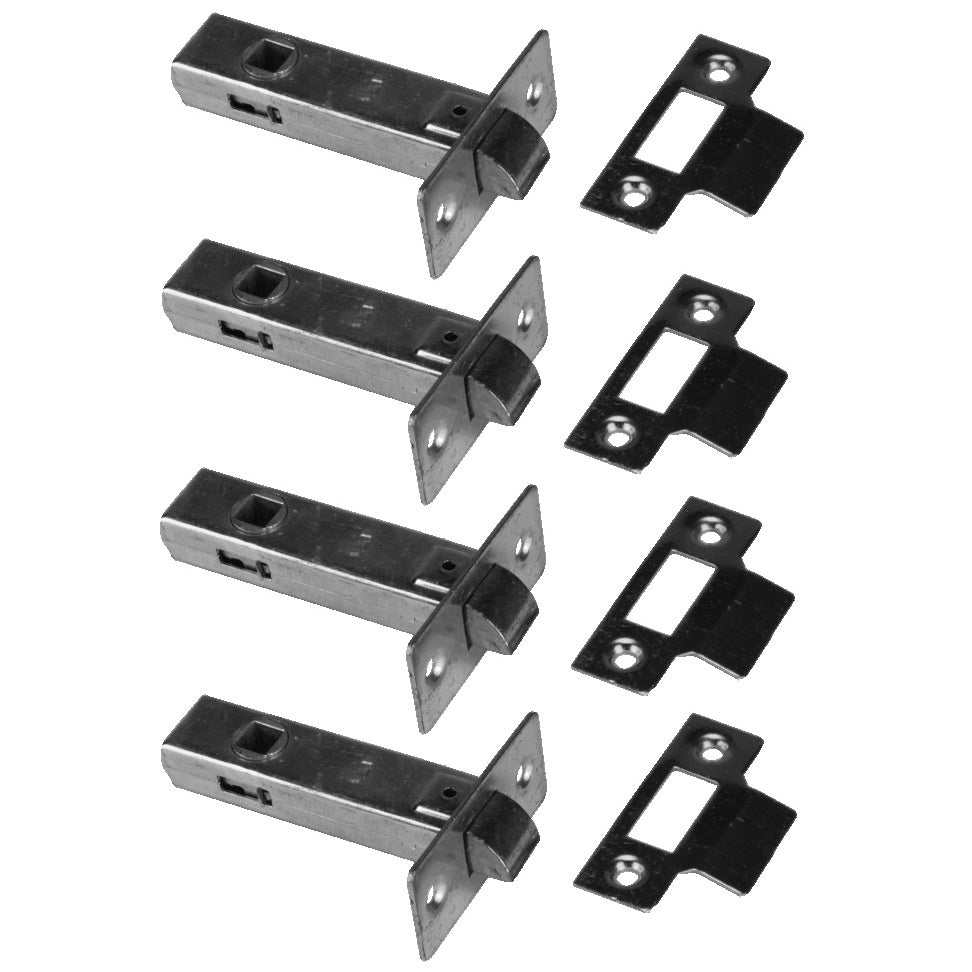 Select Hardware 048776HB Tubular Latches Nickel Plated 64mm Pkt4 - Premium Door Locks from Select Hardware - Just $3.5! Shop now at W Hurst & Son (IW) Ltd