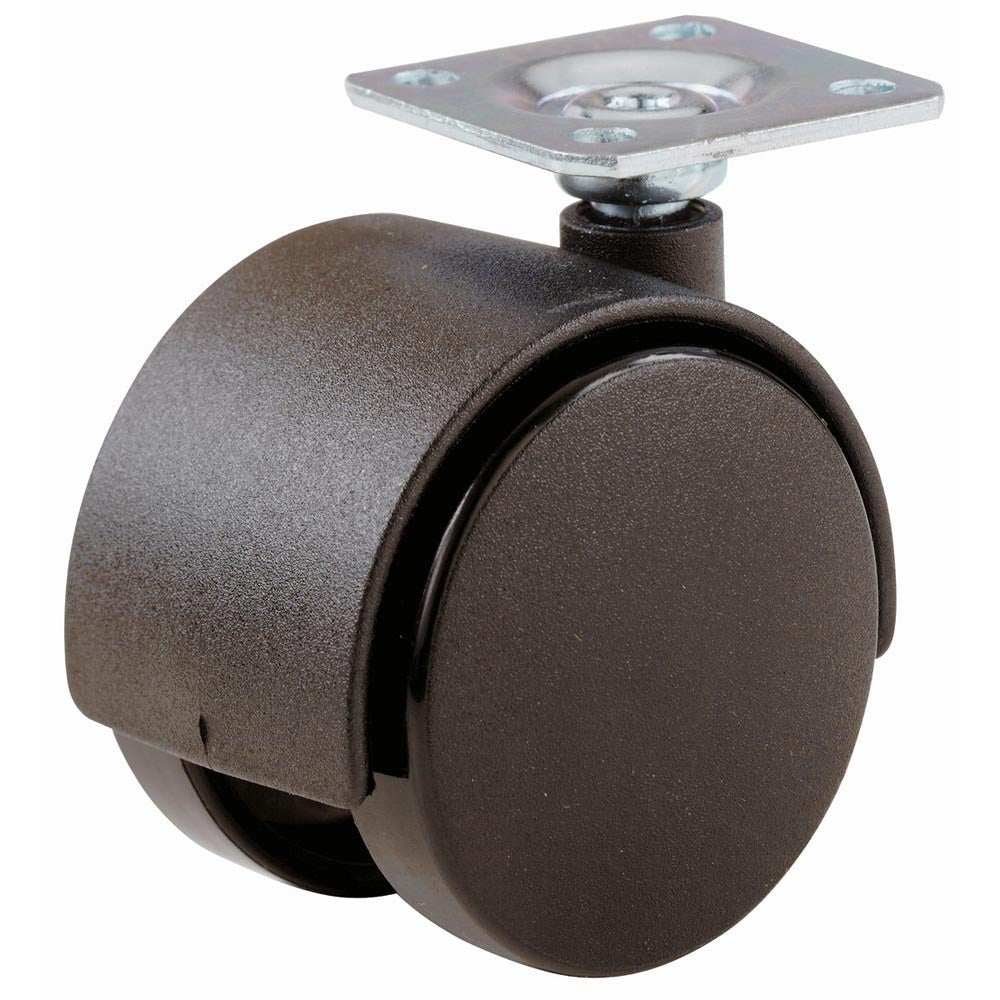 Basics by Select 53803 Twin Swivel Castor 30mm Black on Plate - Pack of 2 - Premium Castors from Select Hardware - Just $1.99! Shop now at W Hurst & Son (IW) Ltd