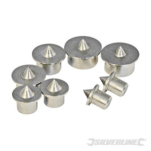 Silverline 733252 Dowel Centre Point Set 8Pce - 6mm - 12mm Sundry Drilling Toolstream Brand_Silverline Collections_Power Tools Accessories Google Product Power Tools Power Tools Accessories Product Type_Sundry Drilling Silverline Tools Toolstream