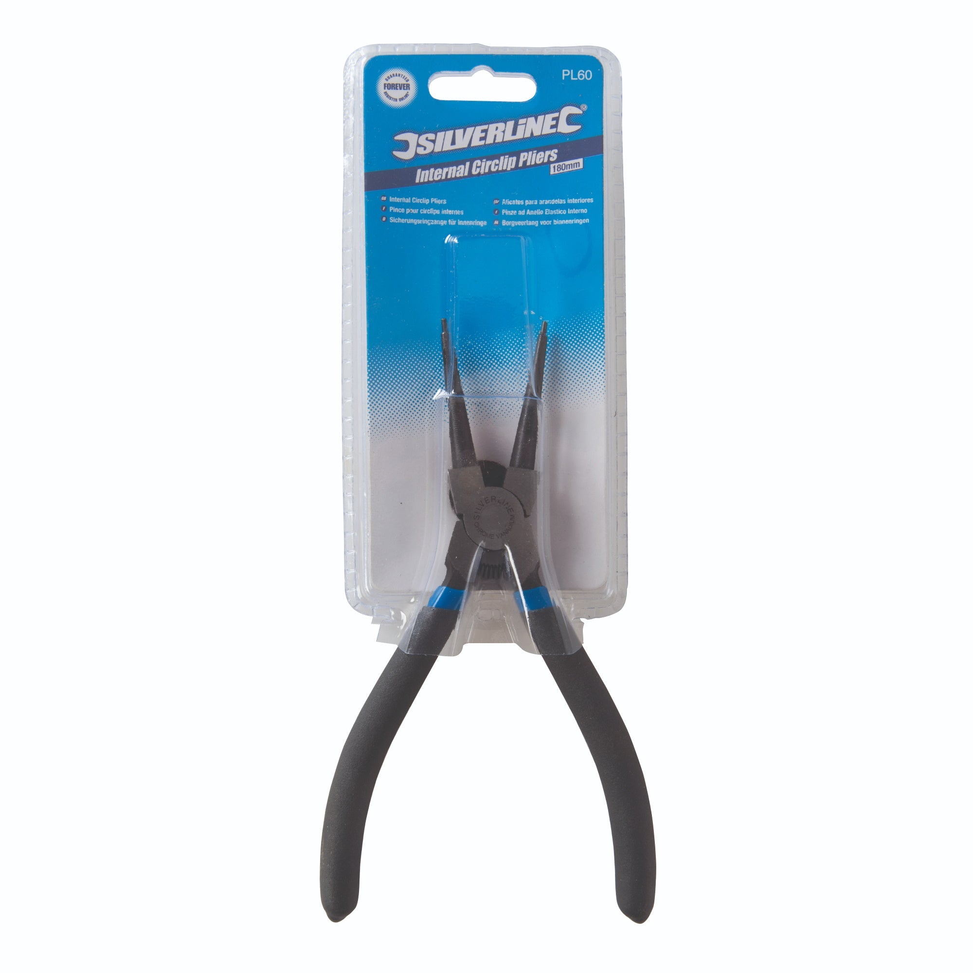 Silverline PL60 Internal Circlip Pliers 180mm - Straight - Premium Circlip Pliers from Toolstream - Just $6.7! Shop now at W Hurst & Son (IW) Ltd