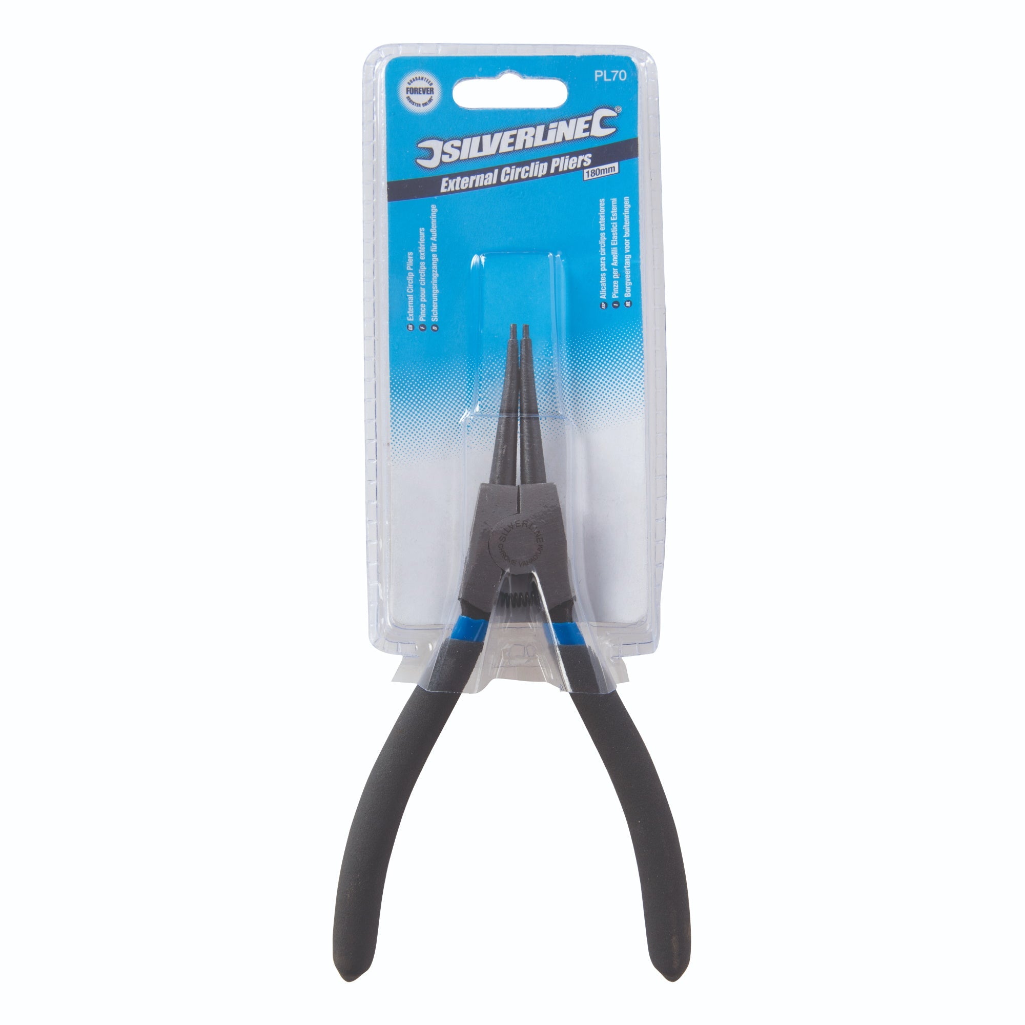 Silverline PL70 External Circlip Pliers 180mm - Straight - Premium Circlip Pliers from Toolstream - Just $6.7! Shop now at W Hurst & Son (IW) Ltd