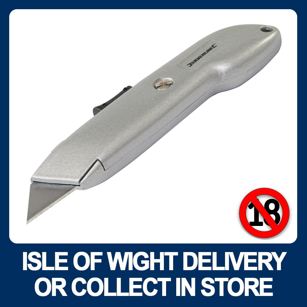 Silverline CT11 Auto Retractable Safety Knife 140mm - Premium Knives from Toolstream - Just $3.95! Shop now at W Hurst & Son (IW) Ltd