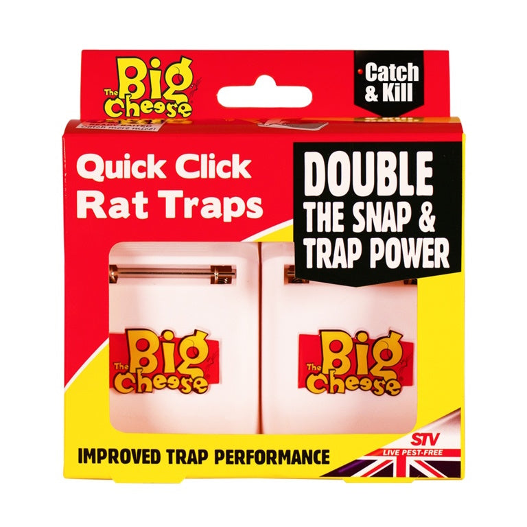 The Big Cheese STV147 Quick Click Mouse Traps Double Pack - Premium Rodent from STV - Just $6.95! Shop now at W Hurst & Son (IW) Ltd