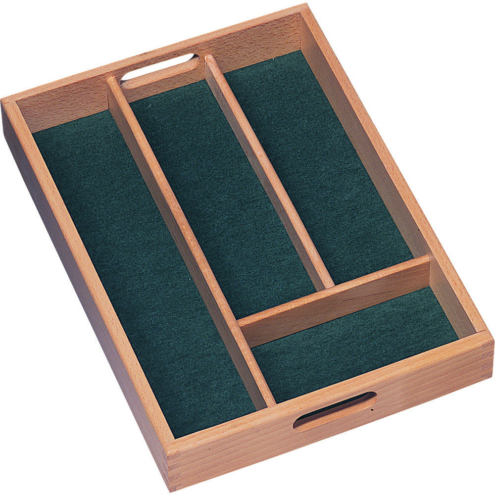 T&G 6.155 Beech Green Lined Cutlery Tray - Premium Cutlery Trays & Holders from T & G WOODWARE - Just $21.50! Shop now at W Hurst & Son (IW) Ltd