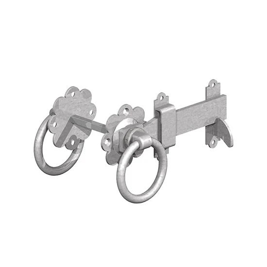 Eliza Tinsley 4149-862 Twisted Ring Gate Latch Galvanised 6" - Premium Gates / Accessories from eliza tinsley - Just $10.30! Shop now at W Hurst & Son (IW) Ltd