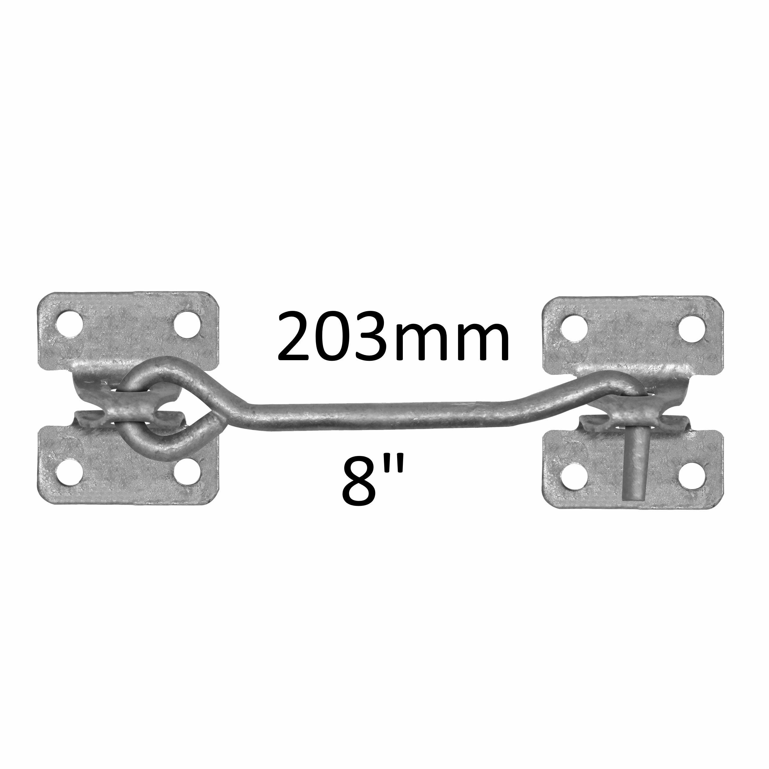 Eliza Tinsley Cabin Hook on Plate Galvanised - Various Sizes - Premium Cabin Hooks from eliza tinsley - Just $1.55! Shop now at W Hurst & Son (IW) Ltd