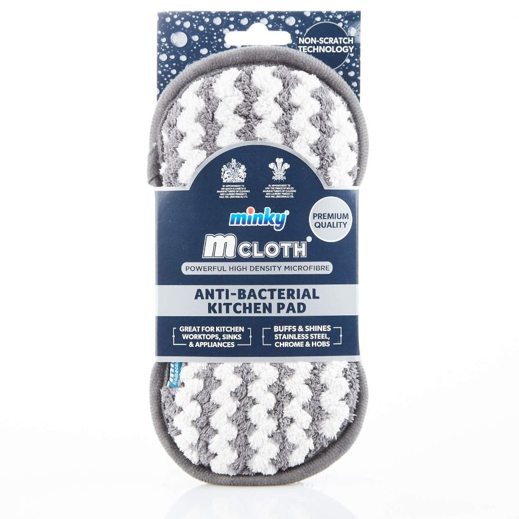 Minky TT78700135 M Cloth Anti-Bacterial Kitchen Cleaning Pad - Premium Scourers / Sponges from MINKY - Just $2.99! Shop now at W Hurst & Son (IW) Ltd