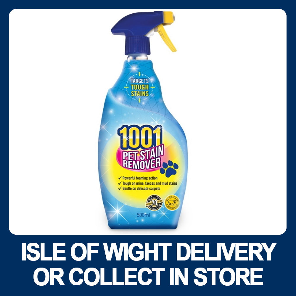 1001 44918 Pet Stain Remover 500ml Trigger Spray - Premium Carpet / Floor Cleaning from WD40 Company Ltd - Just $2.99! Shop now at W Hurst & Son (IW) Ltd