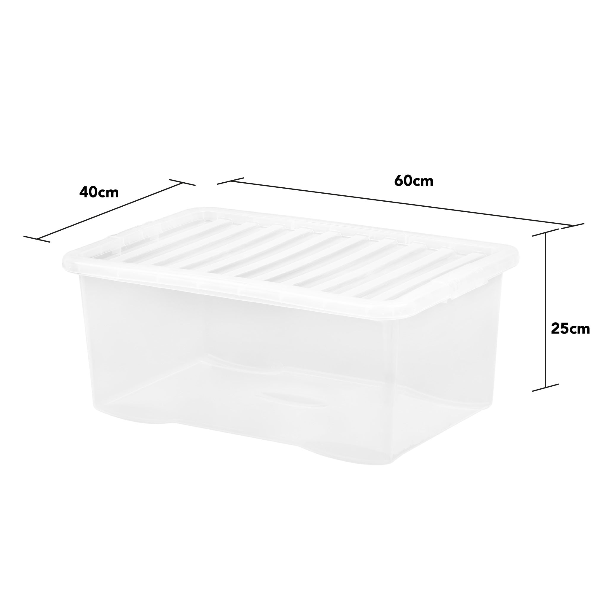 Wham 10870 Storage Box 45Ltr and Lid - Crystal Clear - Premium Storage from What More UK Ltd - Just $11.99! Shop now at W Hurst & Son (IW) Ltd