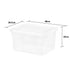 Wham 25425 Storage Box 37Ltr and Lid - Crystal Clear - Premium Storage from What More UK Ltd - Just $8.50! Shop now at W Hurst & Son (IW) Ltd