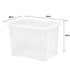Wham 11315 Storage Box 80Ltr and Lid - Crystal Clear - Premium Storage from What More UK Ltd - Just $14.99! Shop now at W Hurst & Son (IW) Ltd