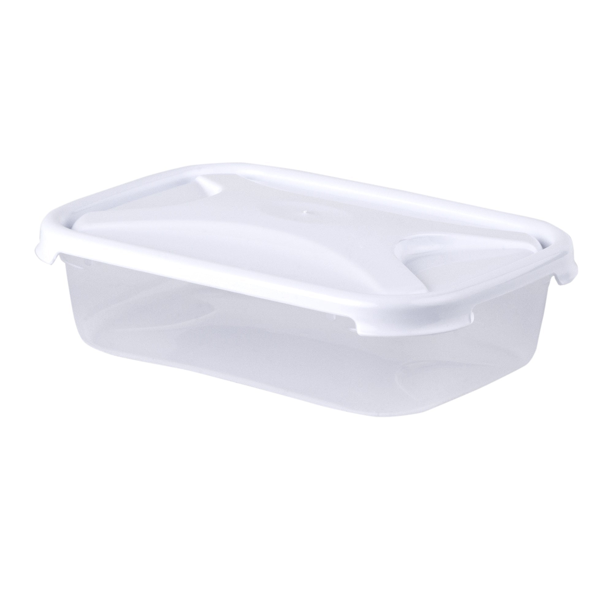 Wham Cuisine 12370 Plastic Rectangular Food Box & Lid 0.8Ltr - Ice White / Clear - Premium Tupperware Style Containers from What More UK Ltd - Just $1.70! Shop now at W Hurst & Son (IW) Ltd