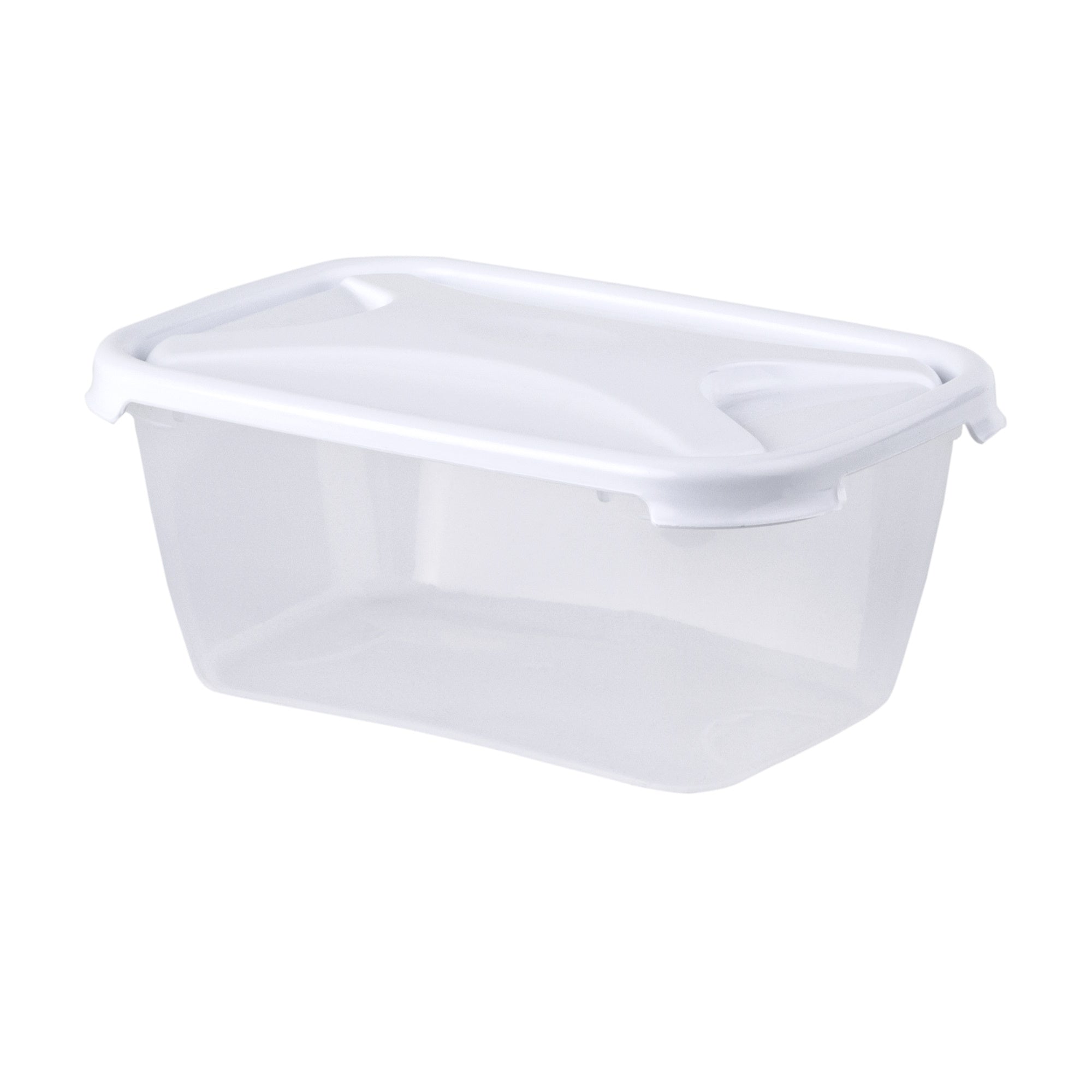 Wham Cuisine 12371 Plastic Rectangular Food Box & Lid 1.2Ltr - Ice White / Clear - Premium Tupperware Style Containers from What More UK Ltd - Just $1.85! Shop now at W Hurst & Son (IW) Ltd