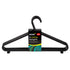 Home+ 2868 Plastic Clothes Hangers Black Pkt8 - Premium Clothes Hangers from Zoom Imports - Just $1.99! Shop now at W Hurst & Son (IW) Ltd