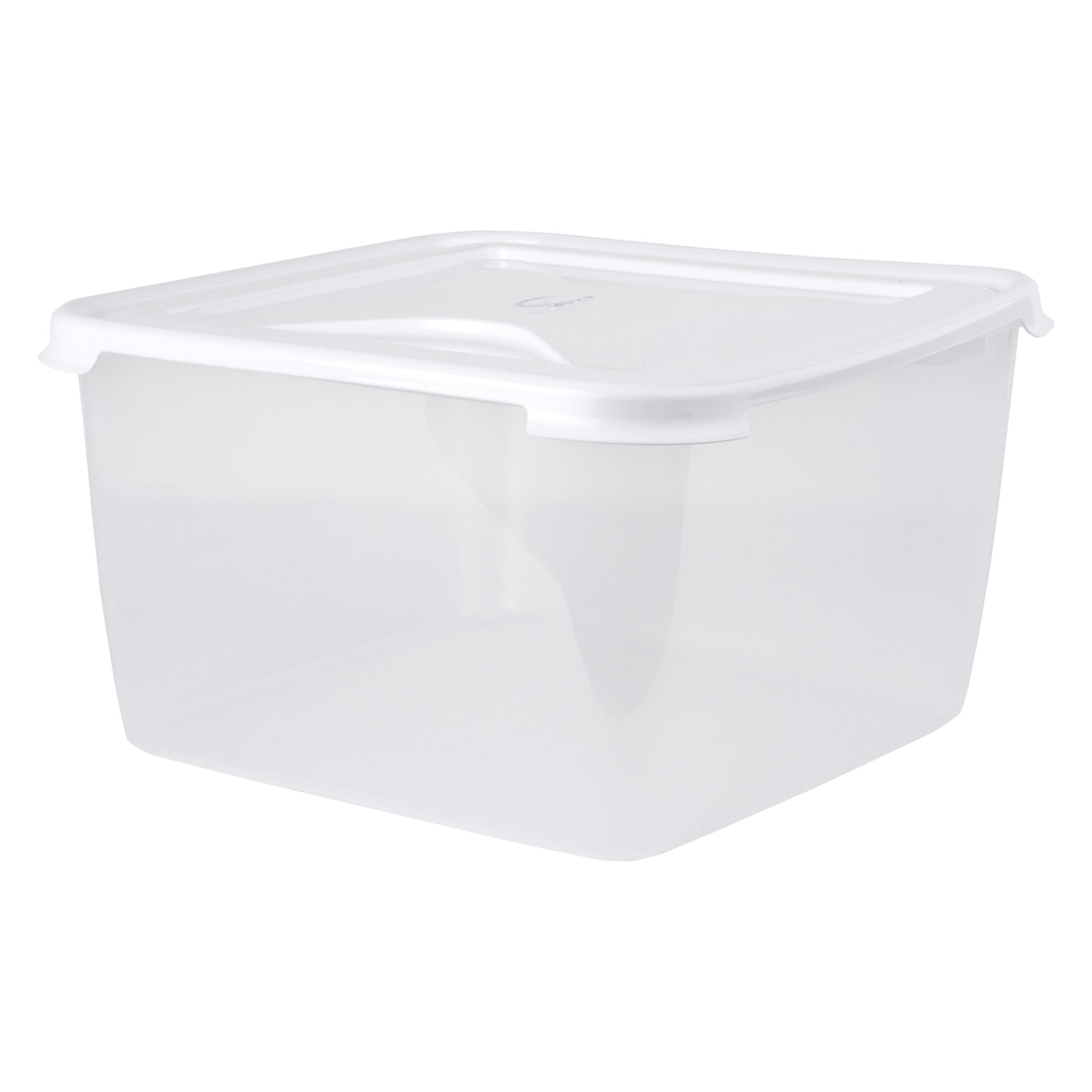 Wham Cuisine 12203 Plastic Large Square Food Box & Lid 15Ltr - Ice White / Clear - Premium Tupperware Style Containers from What More UK Ltd - Just $6.70! Shop now at W Hurst & Son (IW) Ltd