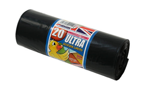 Black Bin Liners Pack of 20 - Premium Bin Liners from b j parr - Just $3.25! Shop now at W Hurst & Son (IW) Ltd