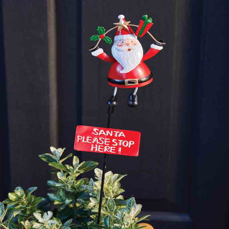 Three Kings 2530021 Christmas Metal Outdoor Stake - Santa Claus - Premium Christmas Ornaments from SMART GARDEN - Just $5.75! Shop now at W Hurst & Son (IW) Ltd
