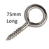 Screw Eyes BZP Steel - Various Sizes - Premium Screw Eyes from Magnets - Just $0.06! Shop now at W Hurst & Son (IW) Ltd