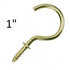 Screw in Cup Hooks EB - Various Sizes - Premium Screw Hooks from Magnets - Just $0.08! Shop now at W Hurst & Son (IW) Ltd