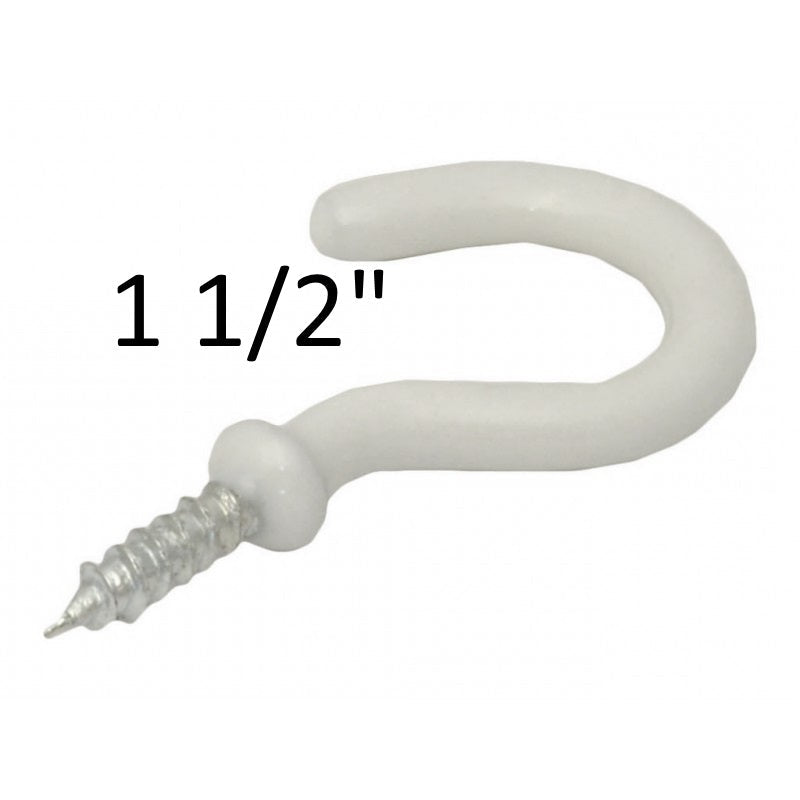 Screw in Cup Hooks PVC Coated - Various Sizes - Premium Screw Hooks from Magnets - Just $0.24! Shop now at W Hurst & Son (IW) Ltd
