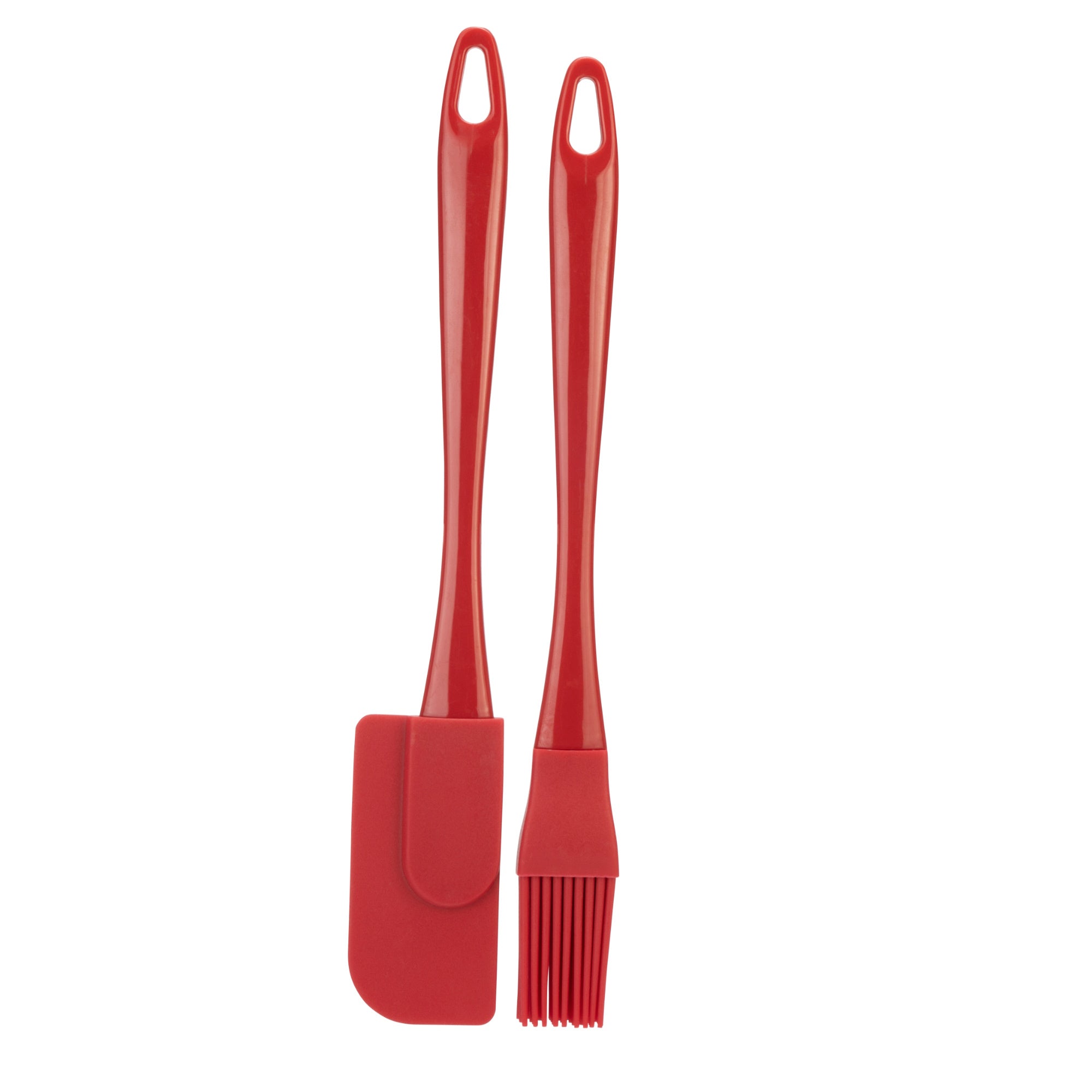 Fusion Twist FTPBRSHSETRED Silicone Pastry Brush & Jar Scraper - Red - Premium Spatulas & Turners from Captivate Brands Ltd - Just $3.95! Shop now at W Hurst & Son (IW) Ltd