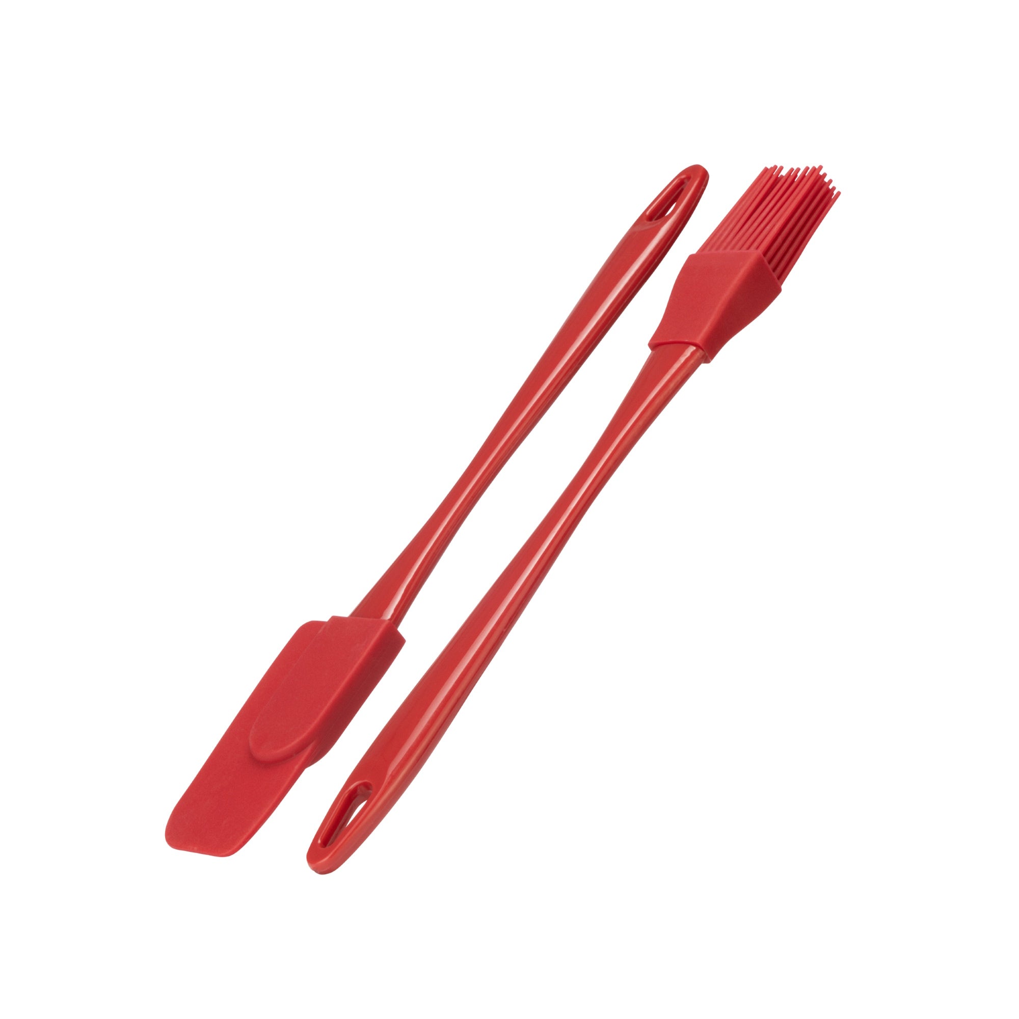 Fusion Twist FTPBRSHSETRED Silicone Pastry Brush & Jar Scraper - Red - Premium Spatulas & Turners from Captivate Brands Ltd - Just $3.95! Shop now at W Hurst & Son (IW) Ltd