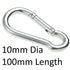 Carabiner Hook ZP - Various Sizes - Premium Snap Hooks from merriway - Just $0.8! Shop now at W Hurst & Son (IW) Ltd