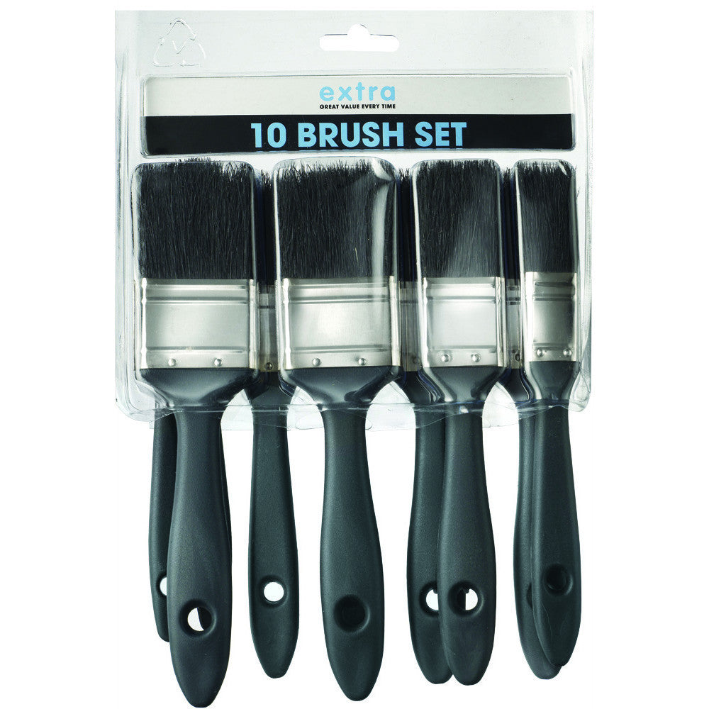 Extra 1996 Paint Brush Set 10 Piece - Premium Paint Brushes from HARRIS - Just $4.99! Shop now at W Hurst & Son (IW) Ltd
