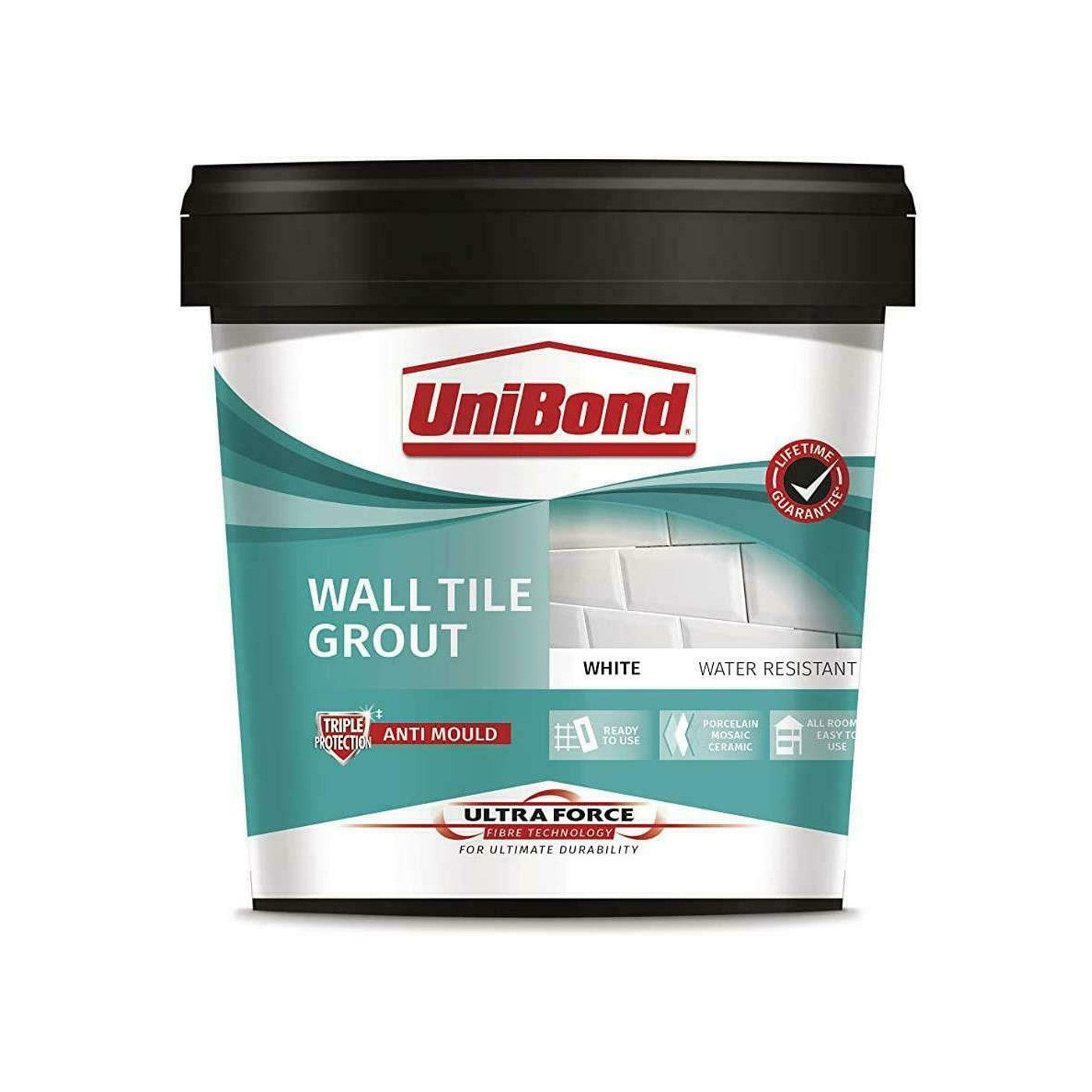 Unibond Ultraforce Wall Tile Grout White 1.38kg - Premium Tile Adhesive / Grout from Unibond - Just $13.99! Shop now at W Hurst & Son (IW) Ltd