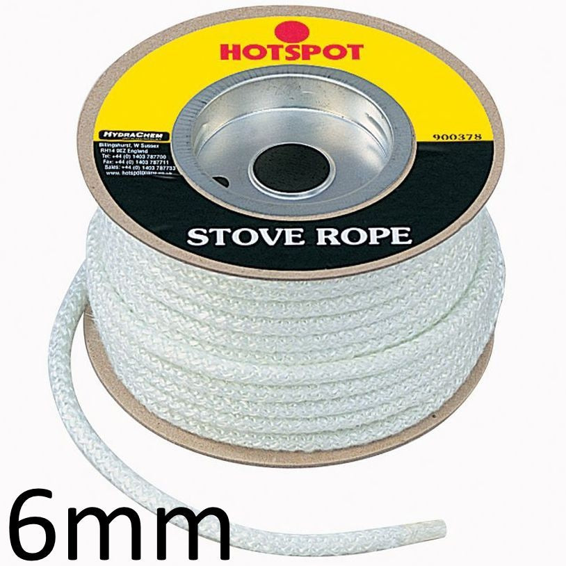 Hotspot Stove Rope Various Sizes - Per Metre - Premium Fireplace Consumables from HOTSPOT - Just $1.30! Shop now at W Hurst & Son (IW) Ltd