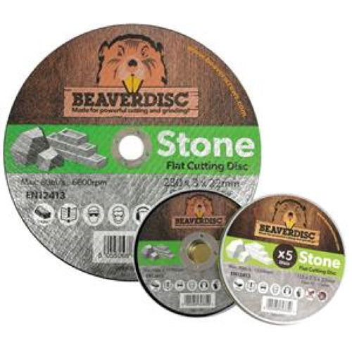 Beaverdisc 099-020-470 Stone Flat Cutting Disc 115mm - Pack of 5 - Premium Angle Grinder Discs from Beaverdisc - Just $3.95! Shop now at W Hurst & Son (IW) Ltd