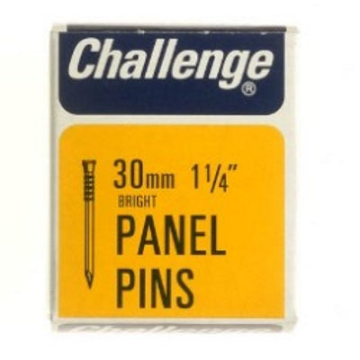 Challenge Panel Pins Bright In Small Box - Various Sizes - Premium Nails from Frank Shaw - Just $0.78! Shop now at W Hurst & Son (IW) Ltd