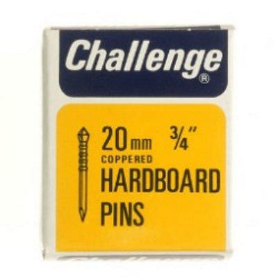 Challenge 10806 Hardboard Pins Coppered 20mm (¾") 40g Pack Nails Frank Shaw Bayonet Brand_Challenge Challenge Collections_Nails Frank Shaw Google Product Ironmongery Nails Product Type_Nails