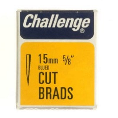 Challenge 11406 Cut Brads Blued 15mm (5/8") 40g Pack - Premium Nails from Frank Shaw - Just $0.95! Shop now at W Hurst & Son (IW) Ltd