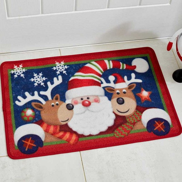Three Kings 5520005 Washable Christmas Doormat 40x60cm - Santa and Friends - Premium Doormats from SMART GARDEN - Just $3.95! Shop now at W Hurst & Son (IW) Ltd