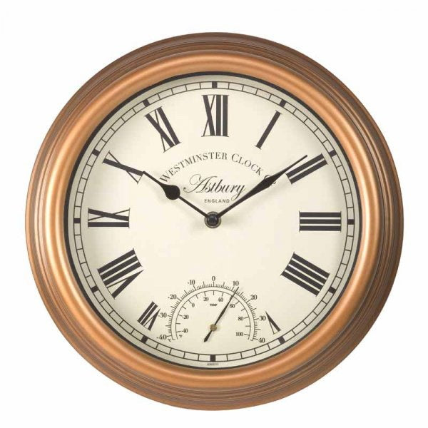 Outside In Designs 5060010 Astbury Wall Clock & Thermometer 12" - Premium Outdoor Clocks from SMART GARDEN - Just $14.75! Shop now at W Hurst & Son (IW) Ltd