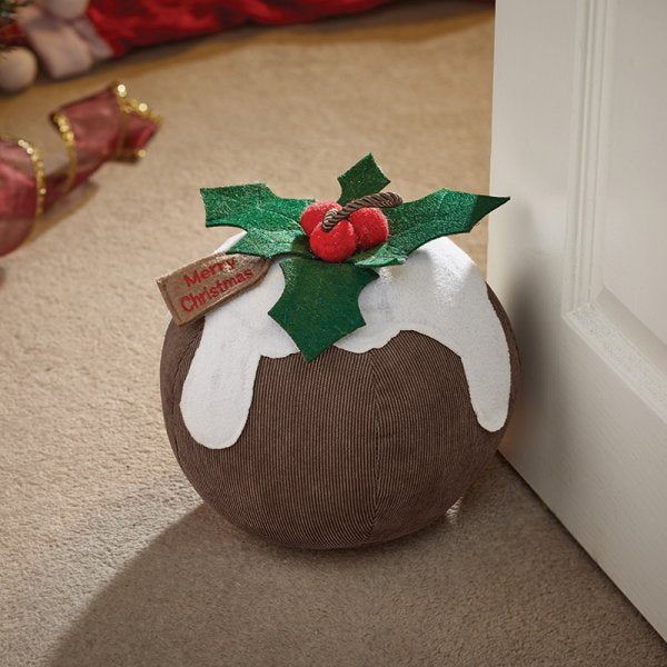 Three Kings 2531126 Christmas Pud Doorstop Door Stops SMART GARDEN All Things Christmas Brand_Three Kings Christmas Christmas Novelty Collections_All Things Christmas Decor & Giftware Google Product Home Product Type_Door Stops Smart Garden Three Kings Xmas