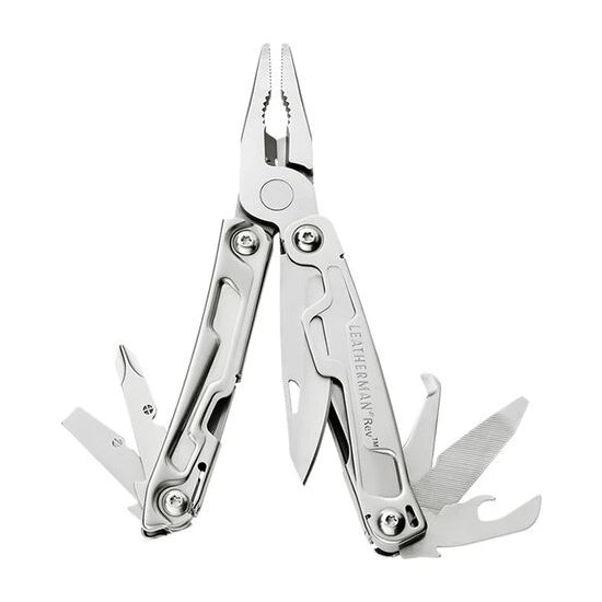 Leatherman 832130 Rev Multi-Tool - Stainless Steel - Premium Penknives / Multi-Tools from Whitby & Co - Just $59.7! Shop now at W Hurst & Son (IW) Ltd