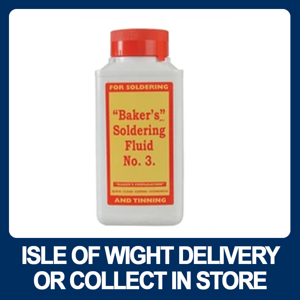 Bakers No.3 Soldering Fluid - Premium Soldering from Bakers - Just $6.50! Shop now at W Hurst & Son (IW) Ltd