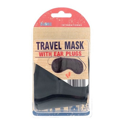 Globetrek HWP081859 Travel Mask with Ear Plugs - Premium Travel Goods from Beamfeature Limited - Just $1.99! Shop now at W Hurst & Son (IW) Ltd