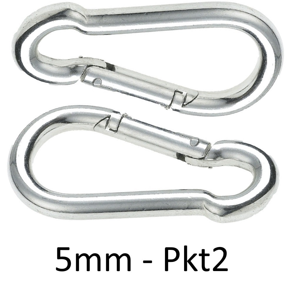 Chain Products Carbine Hook BZP - Various Sizes - Premium Snap Hooks from Chain Products - Just $1.45! Shop now at W Hurst & Son (IW) Ltd