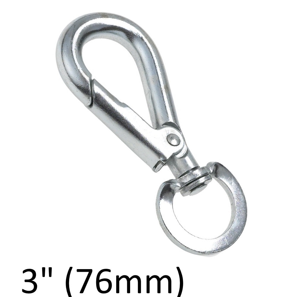 Chain Products CD04075 3" Spring Hook to Swivel BZP - Premium Snap Hooks from Chain Products - Just $2.5! Shop now at W Hurst & Son (IW) Ltd